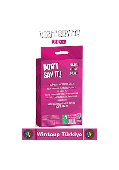 Eğitici Dikkat Zeka Gelişimi Eğlenceli Vakit Ev Kız Gecesi Parti Kart Oyunu Don't Say It-kız Kıza