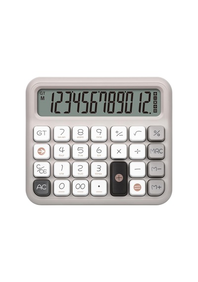 Daxı X-250 12 Haneli Hesap Makinesi Pastel Gri Genel