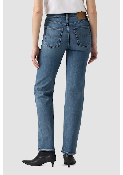 Levi's 723 Yüksek Bel Düz Kesim Lost Letters Med Indigo Kadın Jean-16561 Mavi