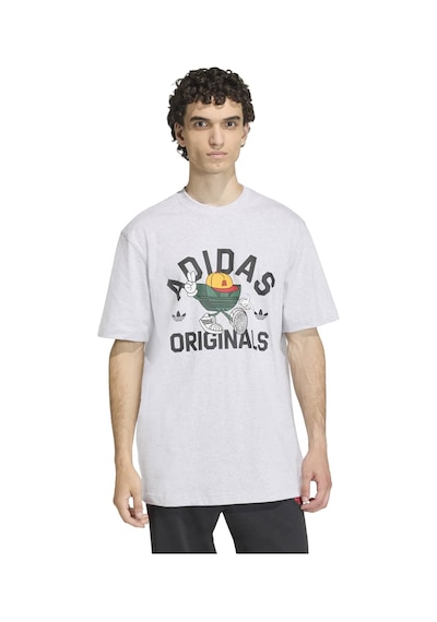 Lgreyh Adidas Erkek Günlük T-shirt Gfx T Ks7617 Gri