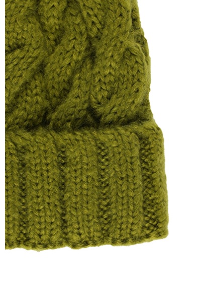 Kız Çocuk Yeşil Örgü Bere 4746144