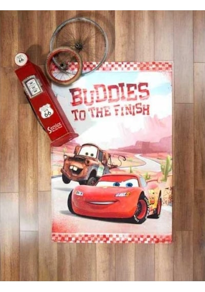 Taç Lisanslı Çocuk Halısı Cars Buddies 80X140 Çok Renkli