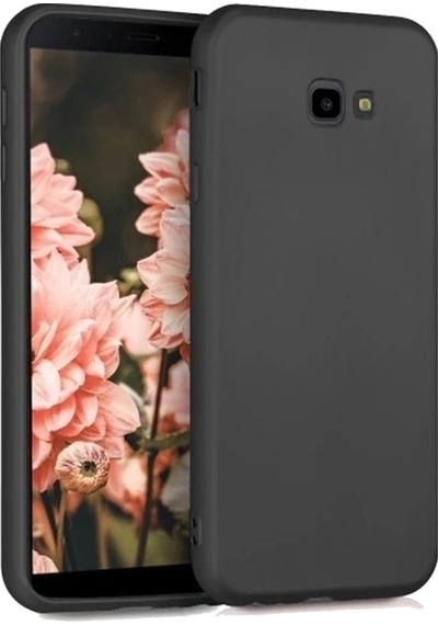 Samsung Uyumlu Galaxy J4 Plus Arka Kapak Silikon Kılıf + Temperli Cam Ekran Koruyucu