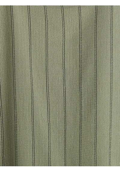 Lcw Comfort Yeşil Bisiklet Yaka Çizgili Kadın Atlet