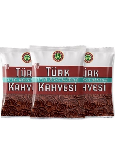 Kahve Dünyası Orta Kavrulmuş Türk Kahvesi 100g 3 Adet Türk Kahvesi