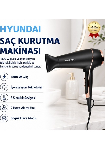Elektronik 1800 W Saç Kurutma Makinesi-1437