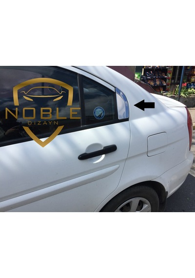 Hyundai Accent Era Krom Kelebek Cam Yeri 2005-2011 2 Parça