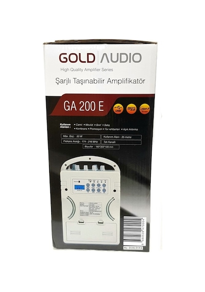 Gold Audio Ga200E El Mikrofonlu Seyyar Taşınabilir Anfi