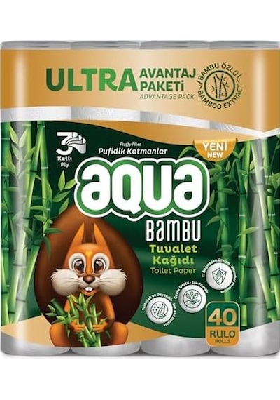 Aqua Bambu 40'lı Tuvalet Kağıdı