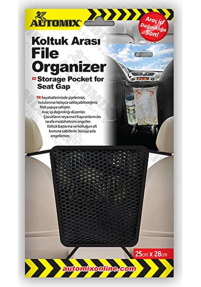 3 Adet Automix Koltuk Arası File Organizer