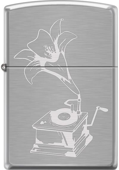 Zippo Record Player Design Çakmak Çok Renkli