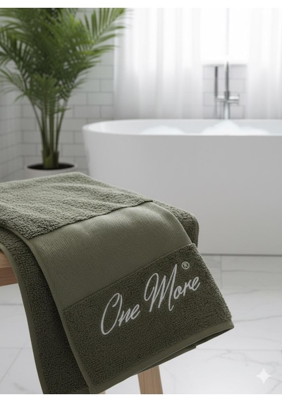 One More Internatıonal Banyo Havlusu Haki