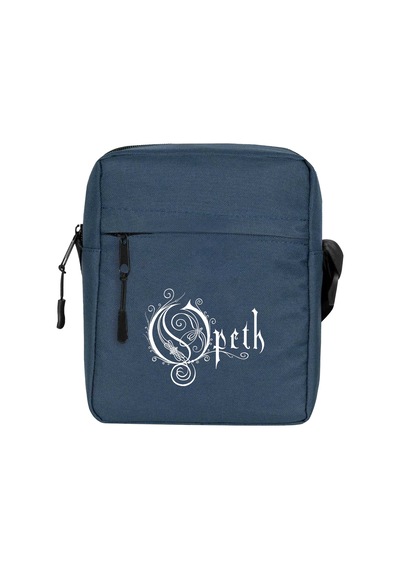 Opeth Logo White Lacivert Omuz Çantası