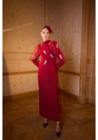 Senna Vanessa Dress Bordo Bordo