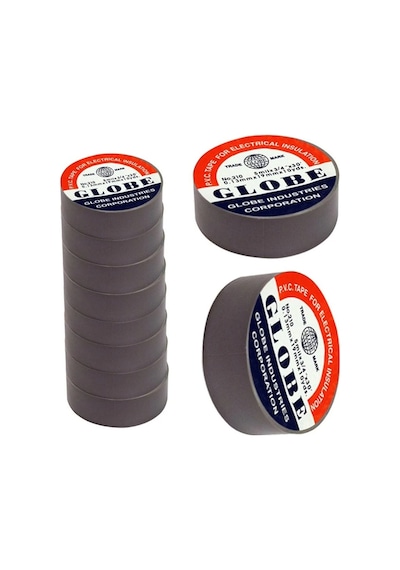 Globe Pvc Elektrik İzolasyon Bant "0.13x19x10yrds" 350'li Her Renk 50 Adet