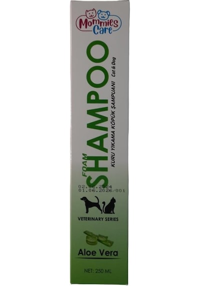Mommies Care Kedi Köpek Kuru Yıkama Köpük Şampuan Aloe Vera 250 Ml