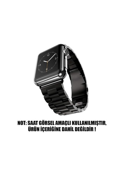 Apple Watch Se 2022 40 Mm Metal Stainless Steel İçin Kordon Siyah Çok Renkli