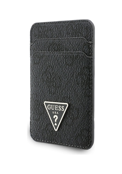 Guess Bilek Askı İpli Magnetik Kartlık 2in1 Aksesuar Set Siyah