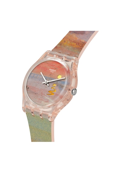 So28z700 Swatch Turner's Scarlet Sunset Unisex Kol Saati Çok Renkli