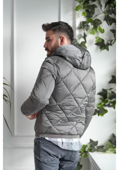 Ecer Kapşonlu Regular Fit Erkek Kalın Şişme Mont