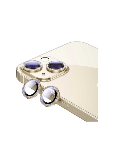 İphone 13 Mini Uyumlu Zore Cl-06 Kamera Koruyucu-gold Altın