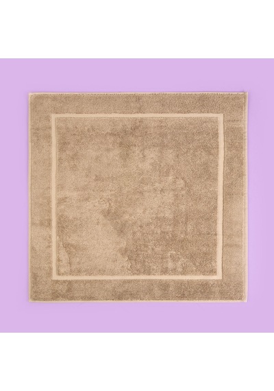 Soft Samantha Ayak Havlusu - Koyu Bej - 60x60 Cm