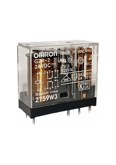 Omron G2r-2 24vdc 5a Çift Kontak 8 Pin Power Relay Güç Rölesi