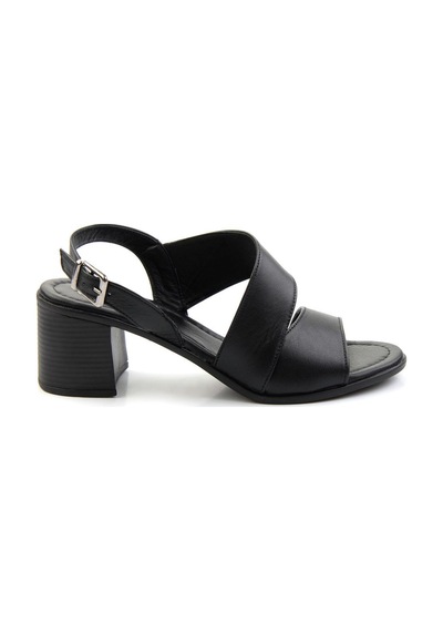 Bambi Siyah Leather Kadın Klasik Topuklu Ayakkabı K05586222403 Siyah