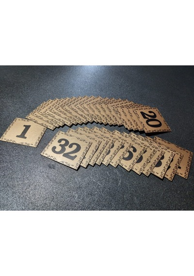 Kapı Numarası  5.5x6.5 Cm  Kendinden Yapışkanlı No:1 Den 32’E