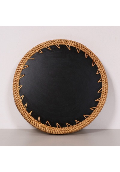 Pearl 25x3 Cm Sedefli Rattan Tepsi & Duvar Dekoru Mix