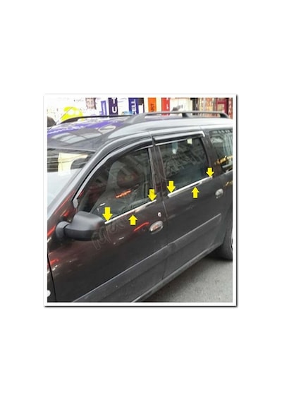 Woc Chrome Dacia Logan Mcv Krom Cam Çıtası 2013 Sonrası 4 Parça P