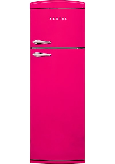 Vestel Retro SC32111 311 LT Pembe Statik Buzdolabı