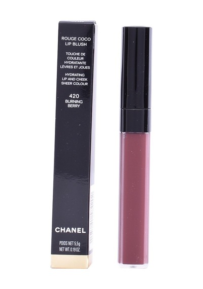 Chanel Rouge Coco Lip Blush Hydrating Lip And Cheek Sheer Colour Likit Ruj 420 Burning Berry