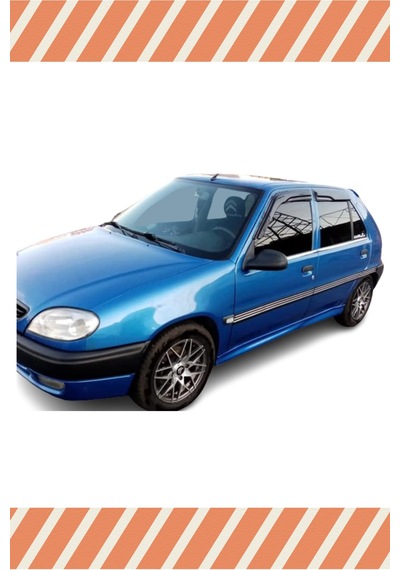 Citroen Saxo Tüm Modellerine Özel 4'lü Mügen Tip Cam Rüzgarlığı