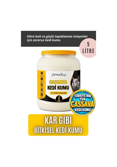 Cassava Kedi Kumu 5 Litre Hızlı Ve Güçlü Topaklanma