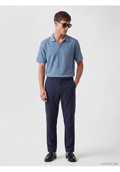 Lcw Vision Lacivert Regular Fit %100 Keten Erkek Pantolon