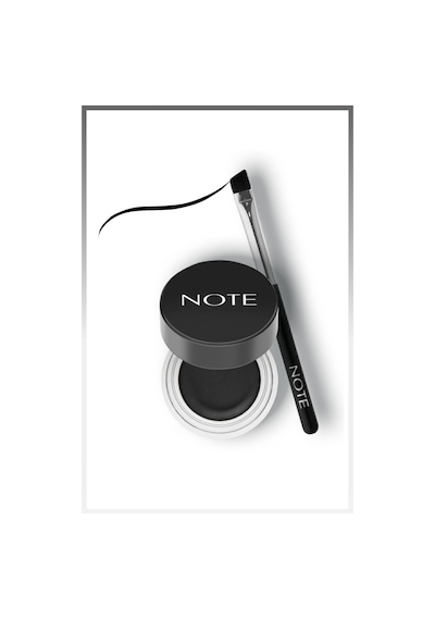 Note Cosmetique Gel Liner Mat Bitişli Waterproof Suya Dayanıklı Kalıcı Jel Eyeliner - Siyah