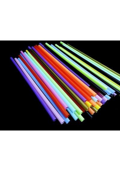 Mert Frozen Pipet Renkli 7 Mm 22 Cm Pk 100'Lü Paketler Tek Renkt