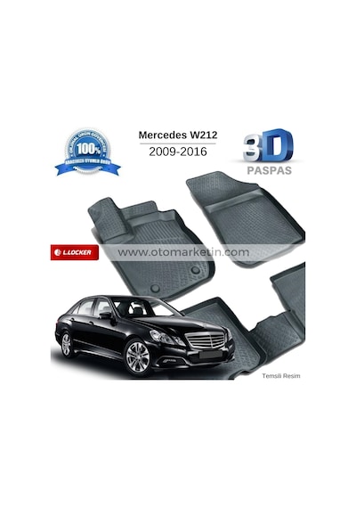 Mercedes E Serisi W212 3D Havuzlu Paspas