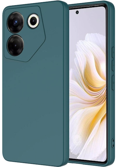 Kilifone - Tecno Uyumlu Camon 20 Pro 5g - Kılıf İçi Kadife Koruyucu Mara Lansman Kapak - Koyu Yeşil