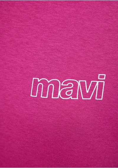 Mavi - Mavi Logo Baskılı Pembe Sweatshirt 1611656-70943 Pembe