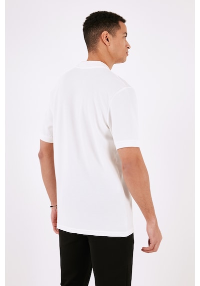 Buratti Pamuklu Regular Fit Yarım Fermuarlı 3'Lü Paket Erkek Polo Yaka T Shirt 5902434S3 Ekru-Vizon-Mavi