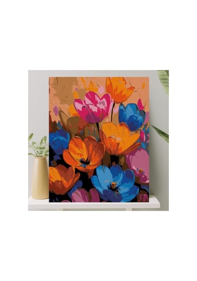 Sayılarla Boyama Tuval Seti, Fırça Ve Boya Dahil 40x50 Cm