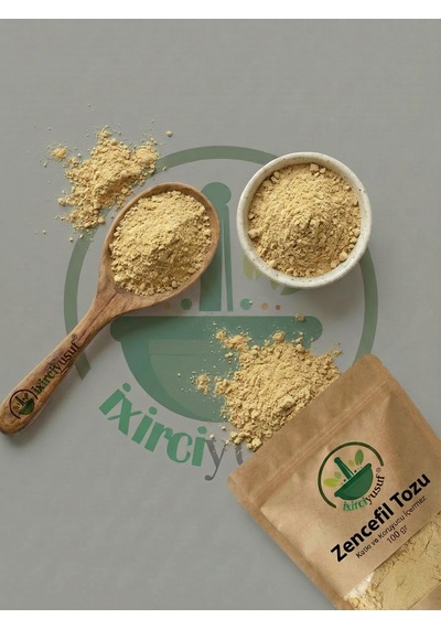 İxirciyusuf Zencefil Tozu Toz Zencefil Ginger Powder Ground Ginger Zingiber Officinale Doğal Öğütülmüş 100 G