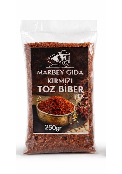 Kırmızı İpek Acı Toz Biber Marbey Tekli