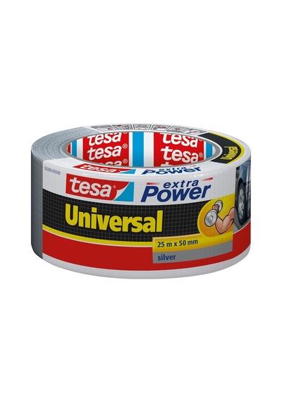 Tesa Extra Power Universal Duct Bant, Gaffer Bant, 25mx50mm, Gri