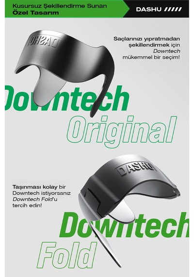 Kore Tarzı Katlanabilir Saç Şekillendirici, Düzleştirici Başlık Dashu Daily Perfect Downtech Fold