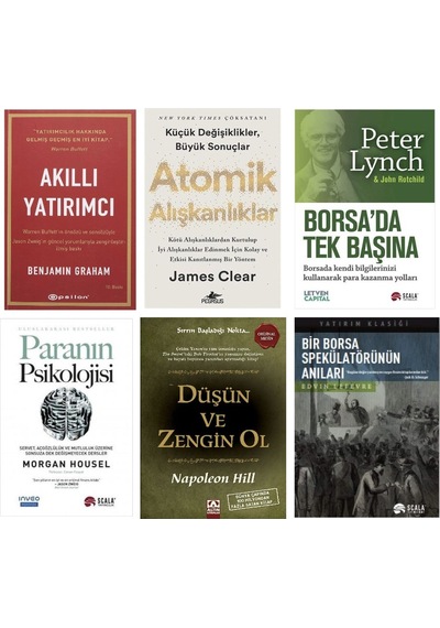 Akıllı Yatırımcı-atomık Alıskanlıklar-borsada Tek Basına-paranın Psıkolojısı-dusun Ve Zengın Ol-bır