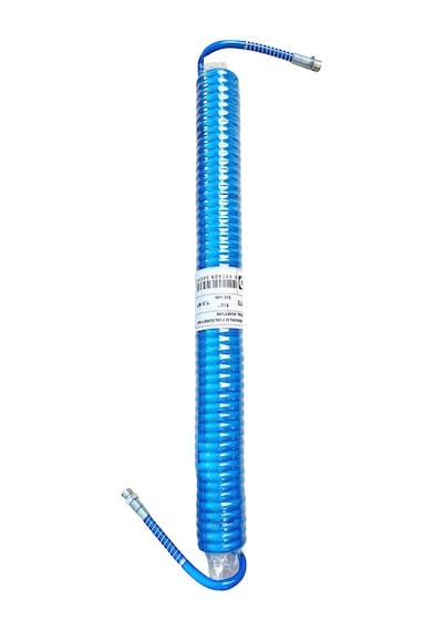 Blutec 7,5 Metre Spiral Hava Hortumu 5x8mm 1/4'' - Kompresör Spiral Hava Hortumu