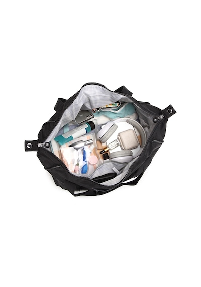 Smart Bags Orta Boy Su Geçirmez Extra Hafif Krınkıl Kumaş El Valizi Ve Spor Çantası Buz Gri
